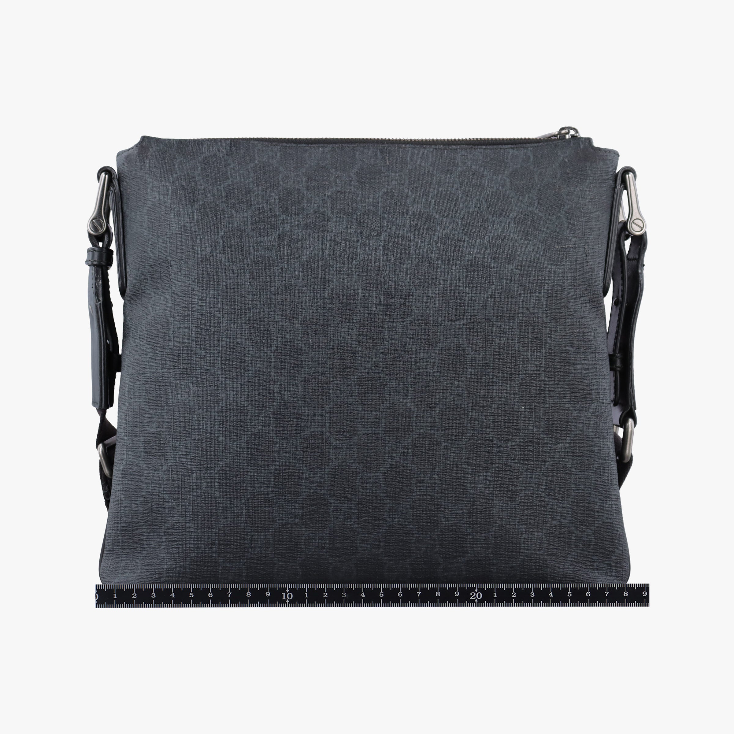 Pre-owned Gucci GG Supreme Black PVC coated canvas 322279 shoulderbag | stylenewstar
