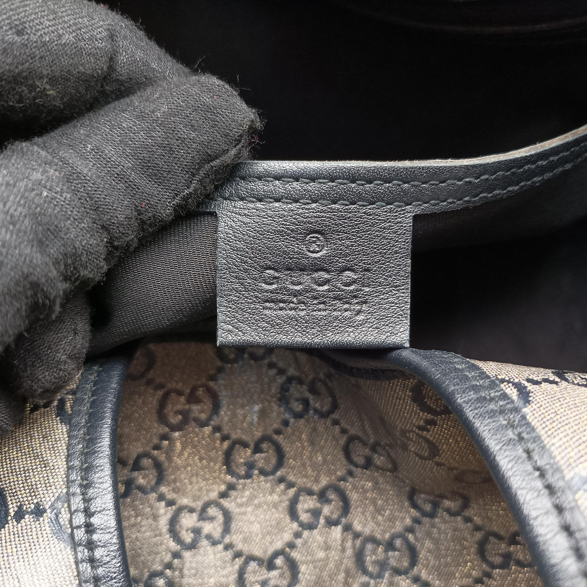 Vintage Gucci New Jackie Brown×Black PVC coated canvas×Leather 203493 handbag | stylenewstar