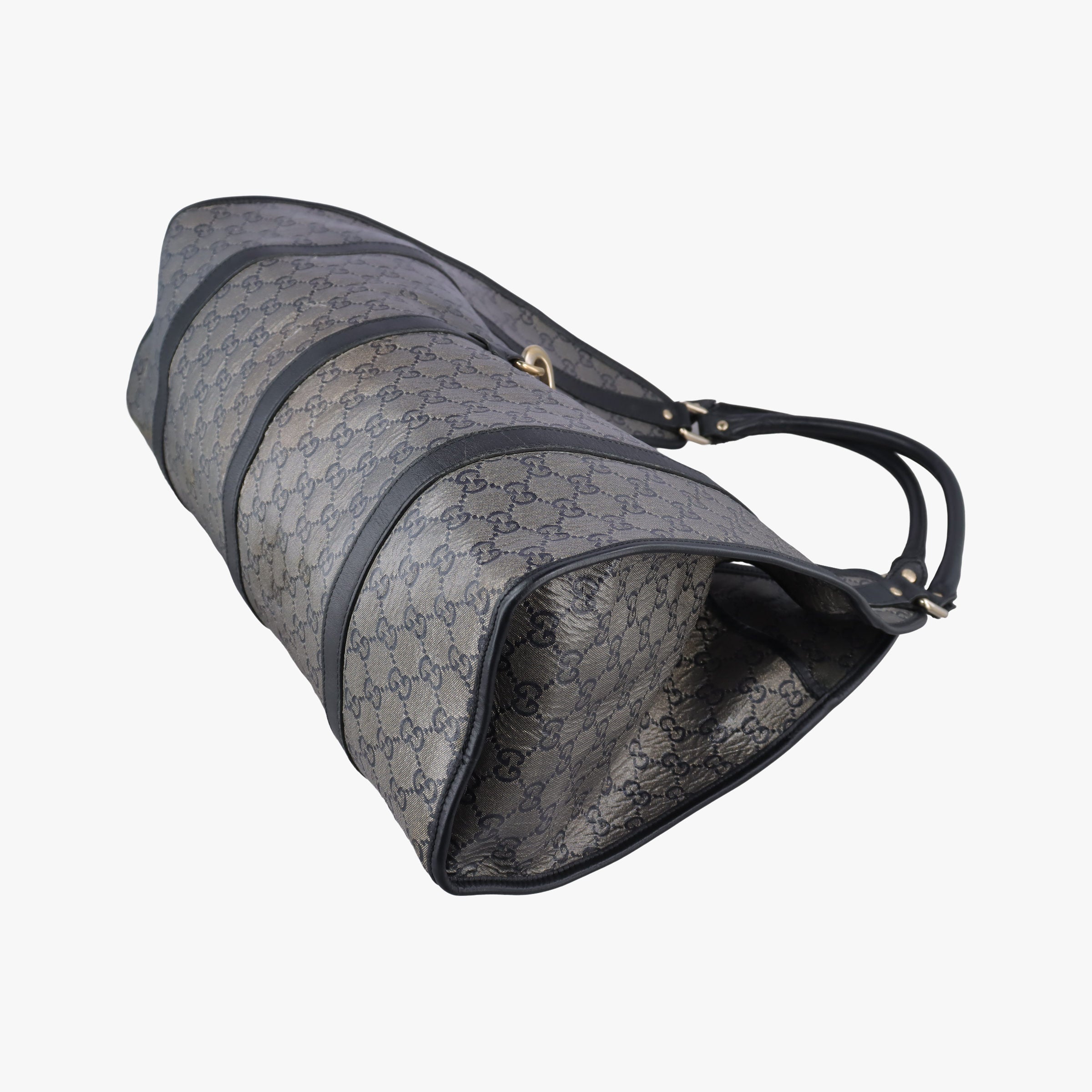 Vintage Gucci New Jackie Brown×Black PVC coated canvas×Leather 203493 handbag | stylenewstar
