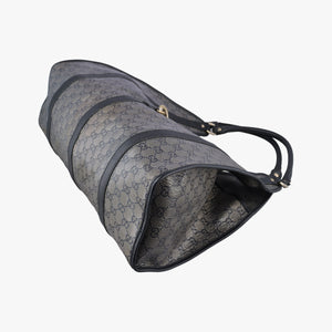 Vintage Gucci New Jackie Brown×Black PVC coated canvas×Leather 203493 handbag | stylenewstar