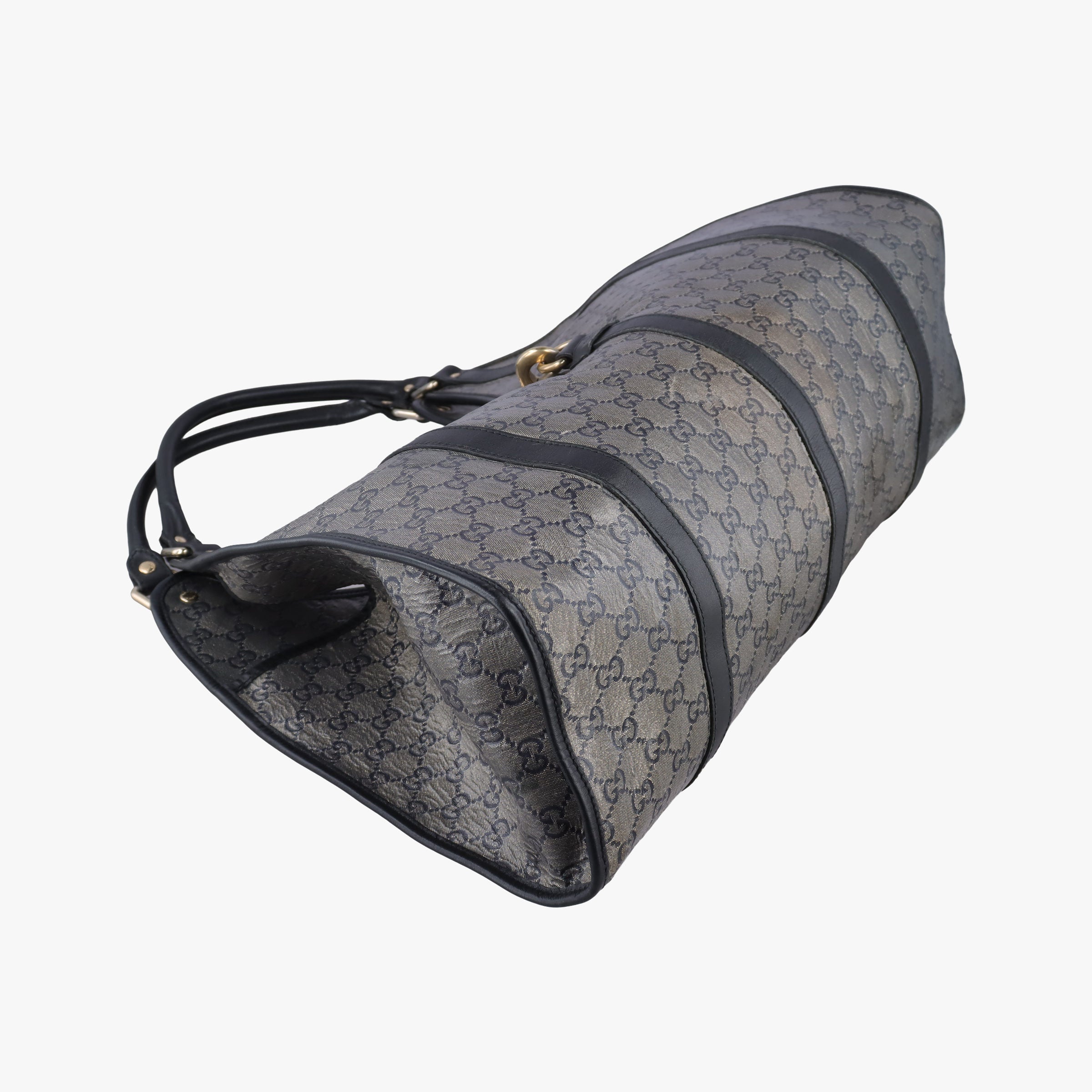 Vintage Gucci New Jackie Brown×Black PVC coated canvas×Leather 203493 handbag | stylenewstar