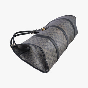 Vintage Gucci New Jackie Brown×Black PVC coated canvas×Leather 203493 handbag | stylenewstar