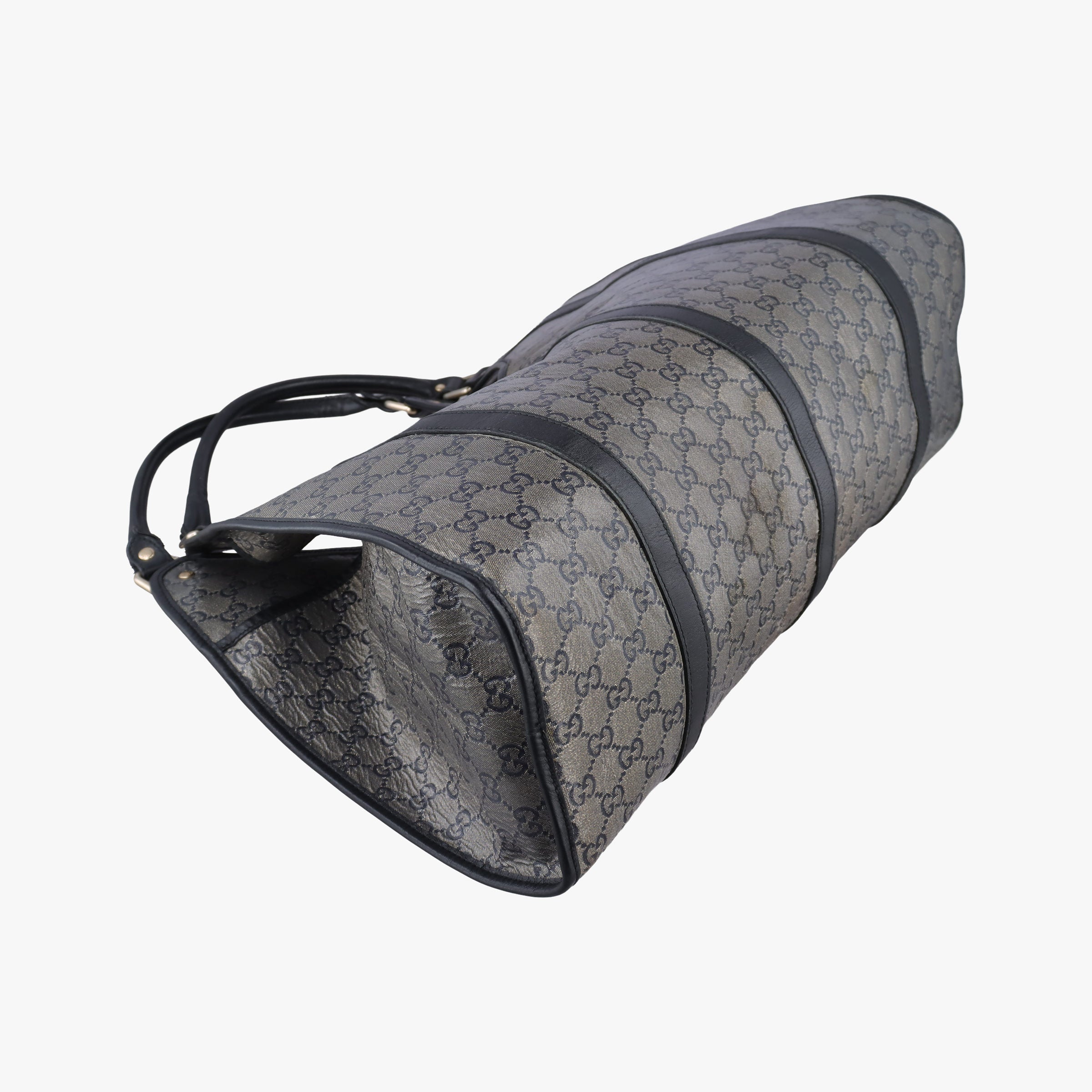 Vintage Gucci New Jackie Brown×Black PVC coated canvas×Leather 203493 handbag | stylenewstar