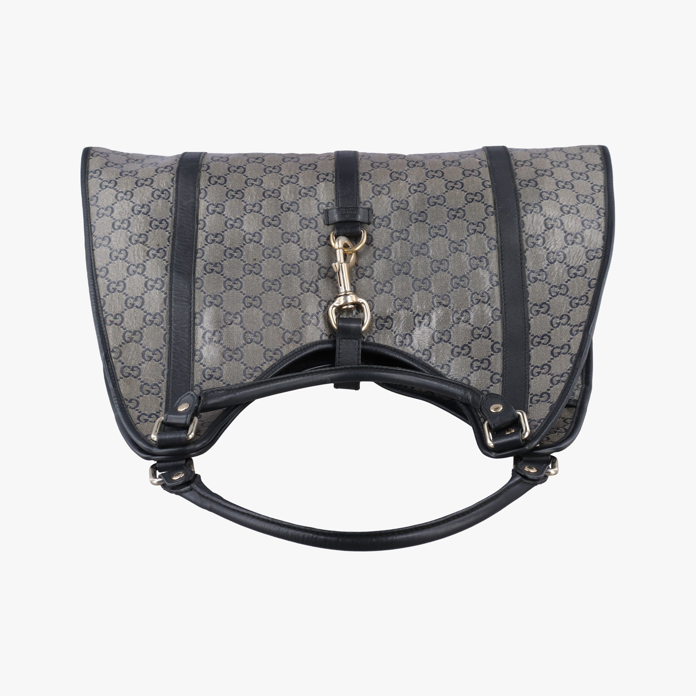 Vintage Gucci New Jackie Brown×Black PVC coated canvas×Leather 203493 handbag | stylenewstar
