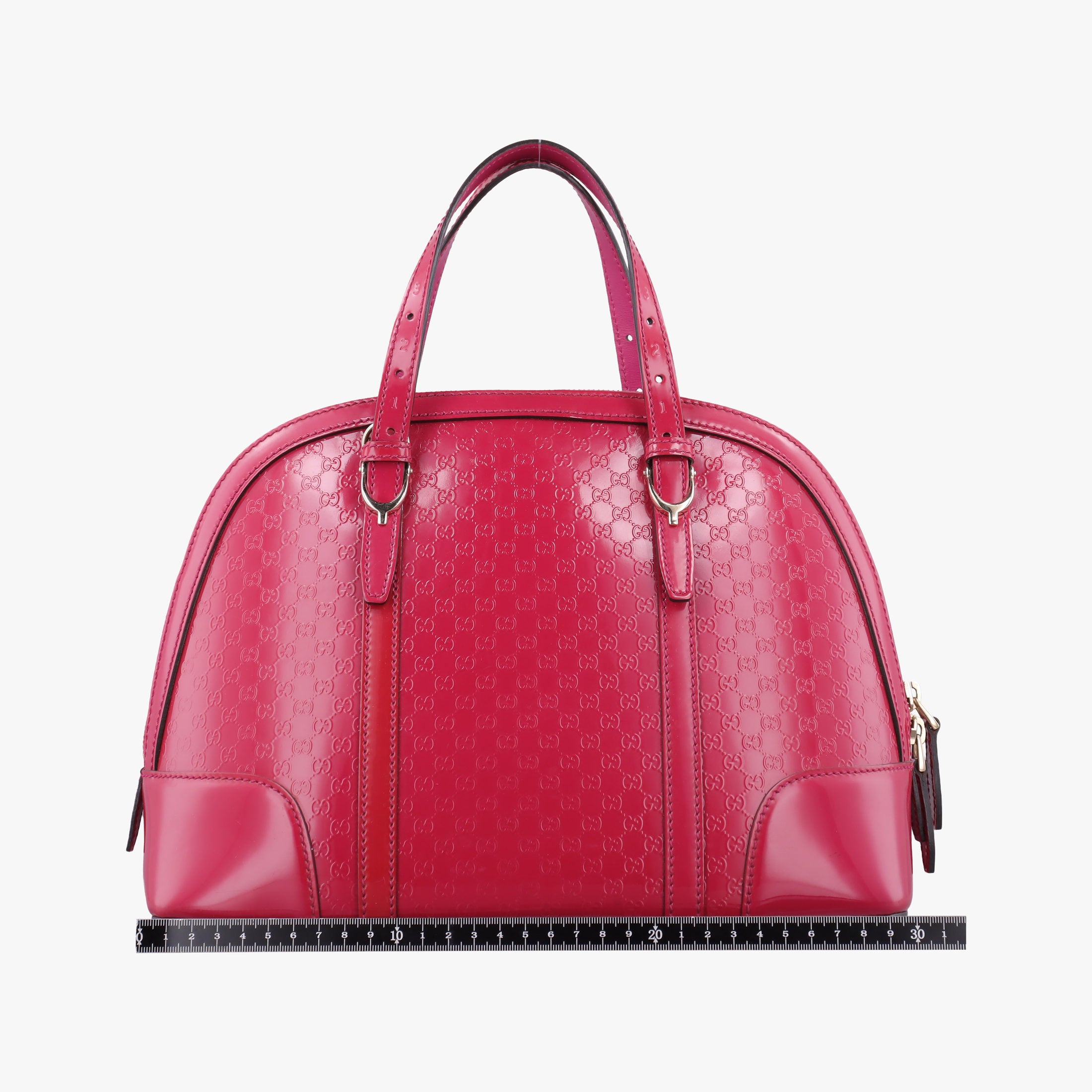 Pre-owned Gucci Microguccissima Red Patent Leather 309617 shoulderbag | stylenewstar