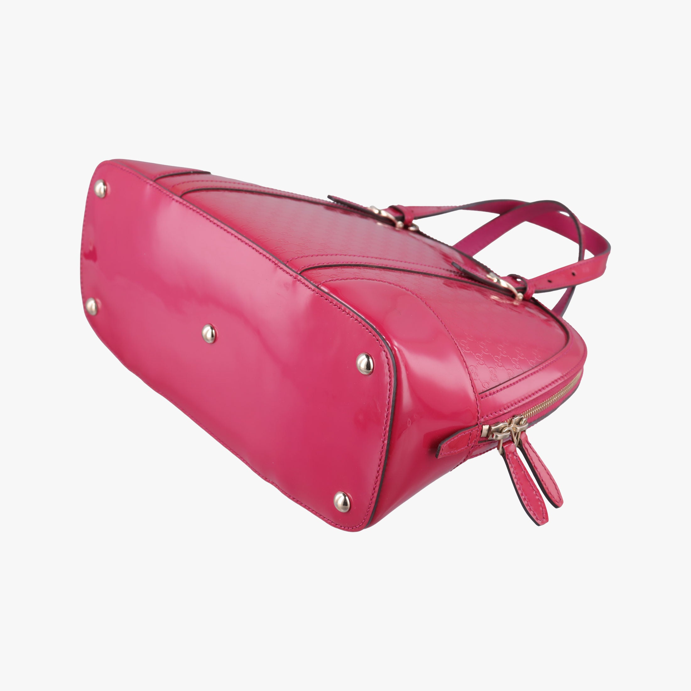 Pre-owned Gucci Microguccissima Red Patent Leather 309617 shoulderbag | stylenewstar
