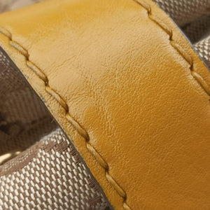 Secondhand Gucci GG Running Beige×Yellow canvas×leather 247183 handbag | stylenewstar