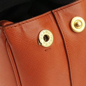 Vintage Prada Galleria Orange SAFFIANO Leather BN1844 shoulderbag | stylenewstar