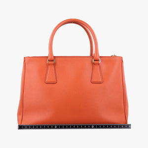 Vintage Prada Galleria Orange SAFFIANO Leather BN1844 shoulderbag | stylenewstar