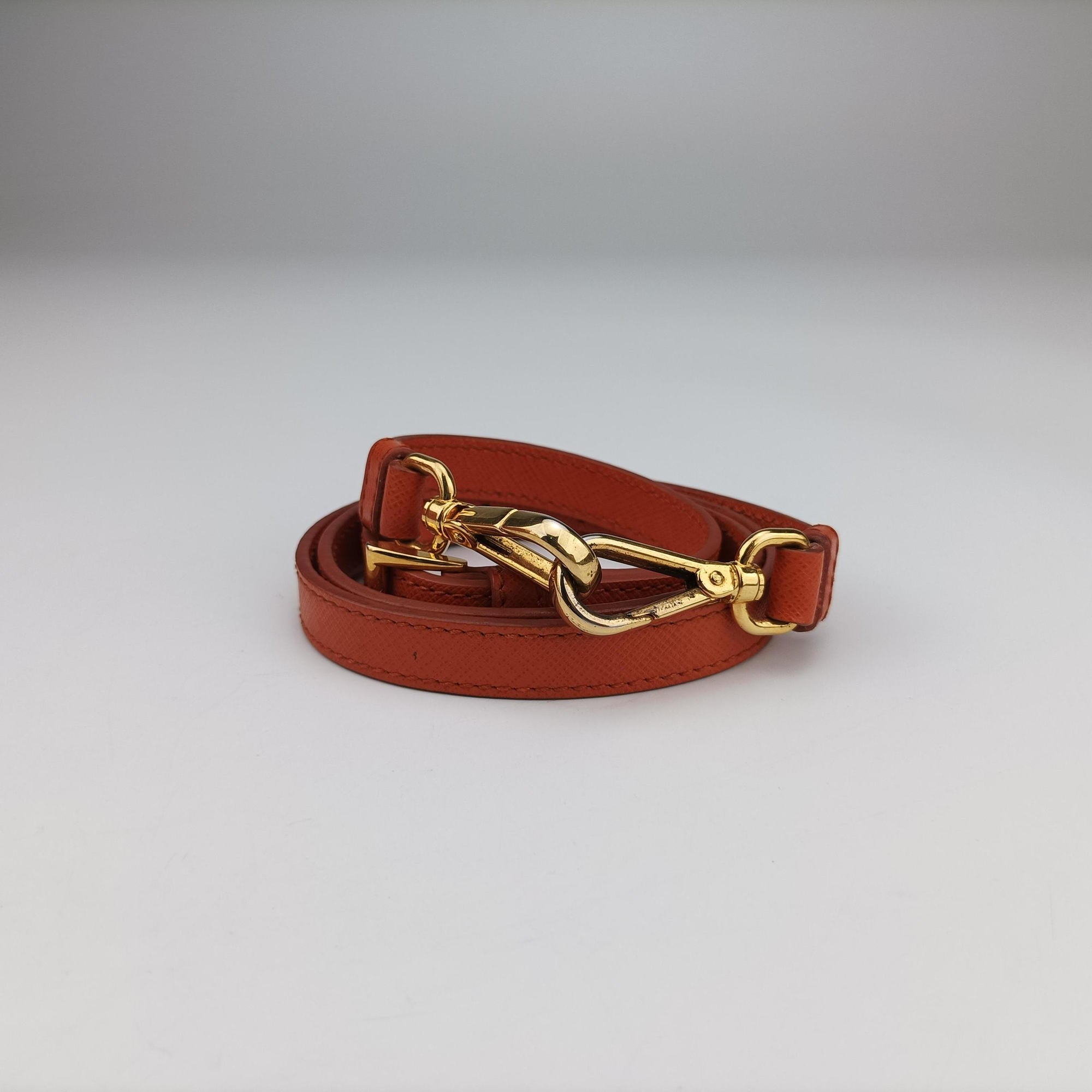 Vintage Prada Galleria Orange SAFFIANO Leather BN1844 shoulderbag | stylenewstar