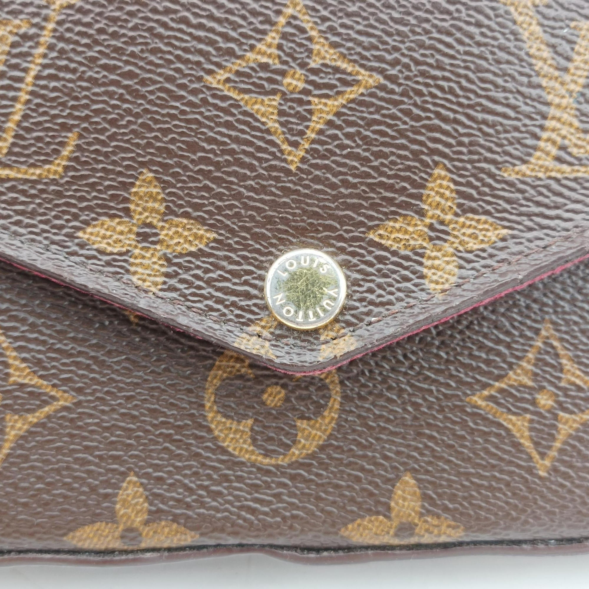 Pre-owned Louis Vuitton Pochette Felicie Brown Monogram Canvas M61276 shoulderbag | stylenewstar