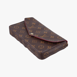 Pre-owned Louis Vuitton Pochette Felicie Brown Monogram Canvas M61276 shoulderbag | stylenewstar