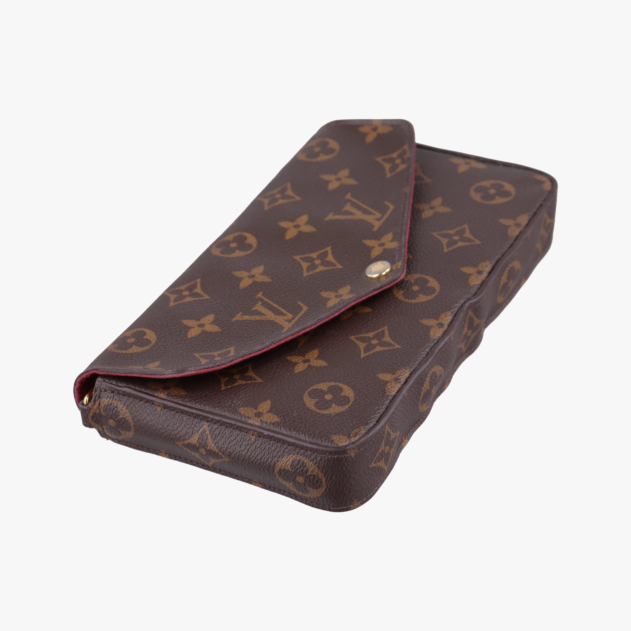 Pre-owned Louis Vuitton Pochette Felicie Brown Monogram Canvas M61276 shoulderbag | stylenewstar