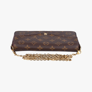 Pre-owned Louis Vuitton Pochette Felicie Brown Monogram Canvas M61276 shoulderbag | stylenewstar