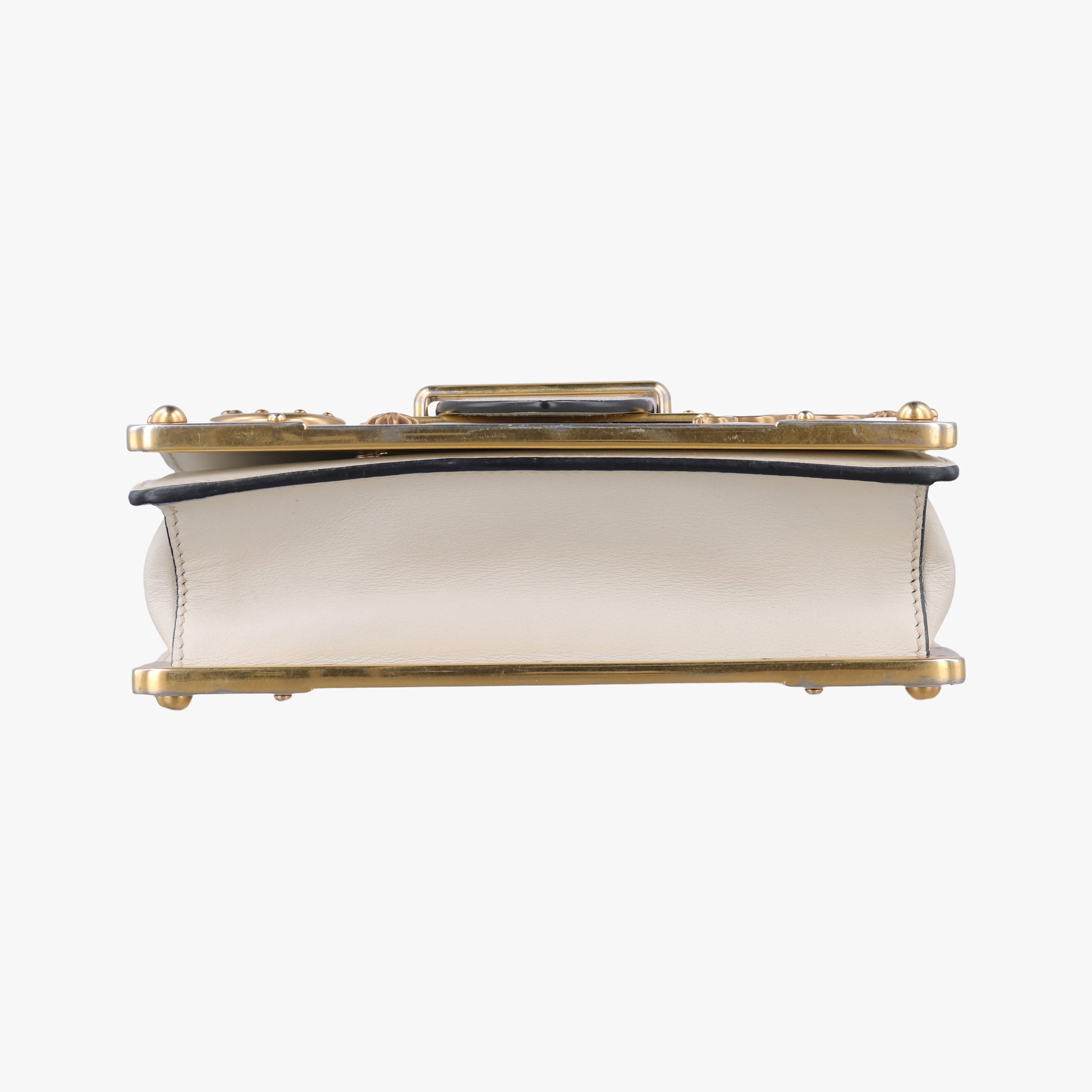 Pre-owned Prada Astrology Cahier White×Black Saffiano leather×Leather  shoulderbag | stylenewstar