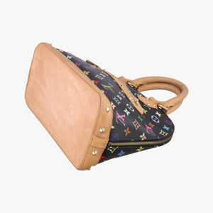 Secondhand Louis Vuitton Alma PM Noir Monogram Multicolor M92646 handbag | stylenewstar