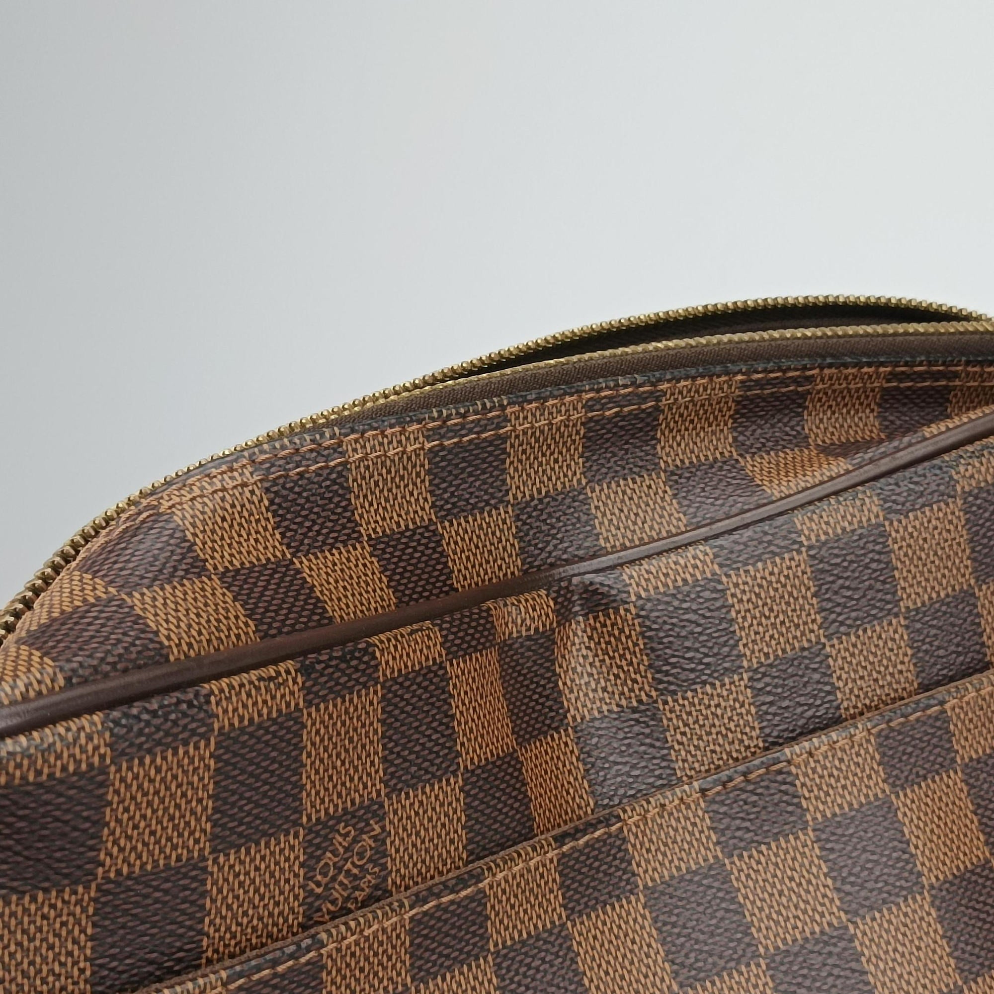 Pre-owned Louis Vuitton SHELTON EBENE Damier Canvas N41149 shoulderbag | stylenewstar