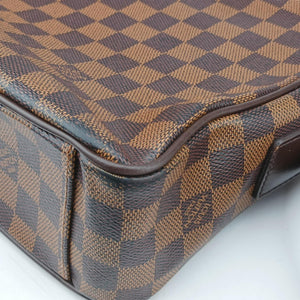 Pre-owned Louis Vuitton SHELTON EBENE Damier Canvas N41149 shoulderbag | stylenewstar