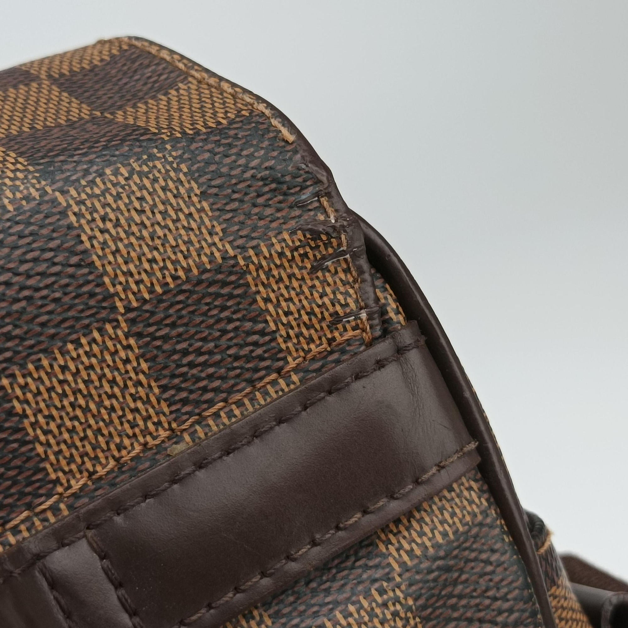 Pre-owned Louis Vuitton SHELTON EBENE Damier Canvas N41149 shoulderbag | stylenewstar