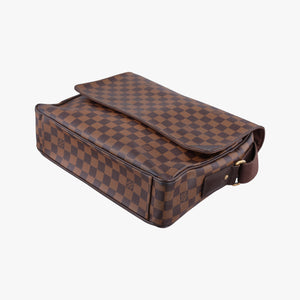 Pre-owned Louis Vuitton SHELTON EBENE Damier Canvas N41149 shoulderbag | stylenewstar