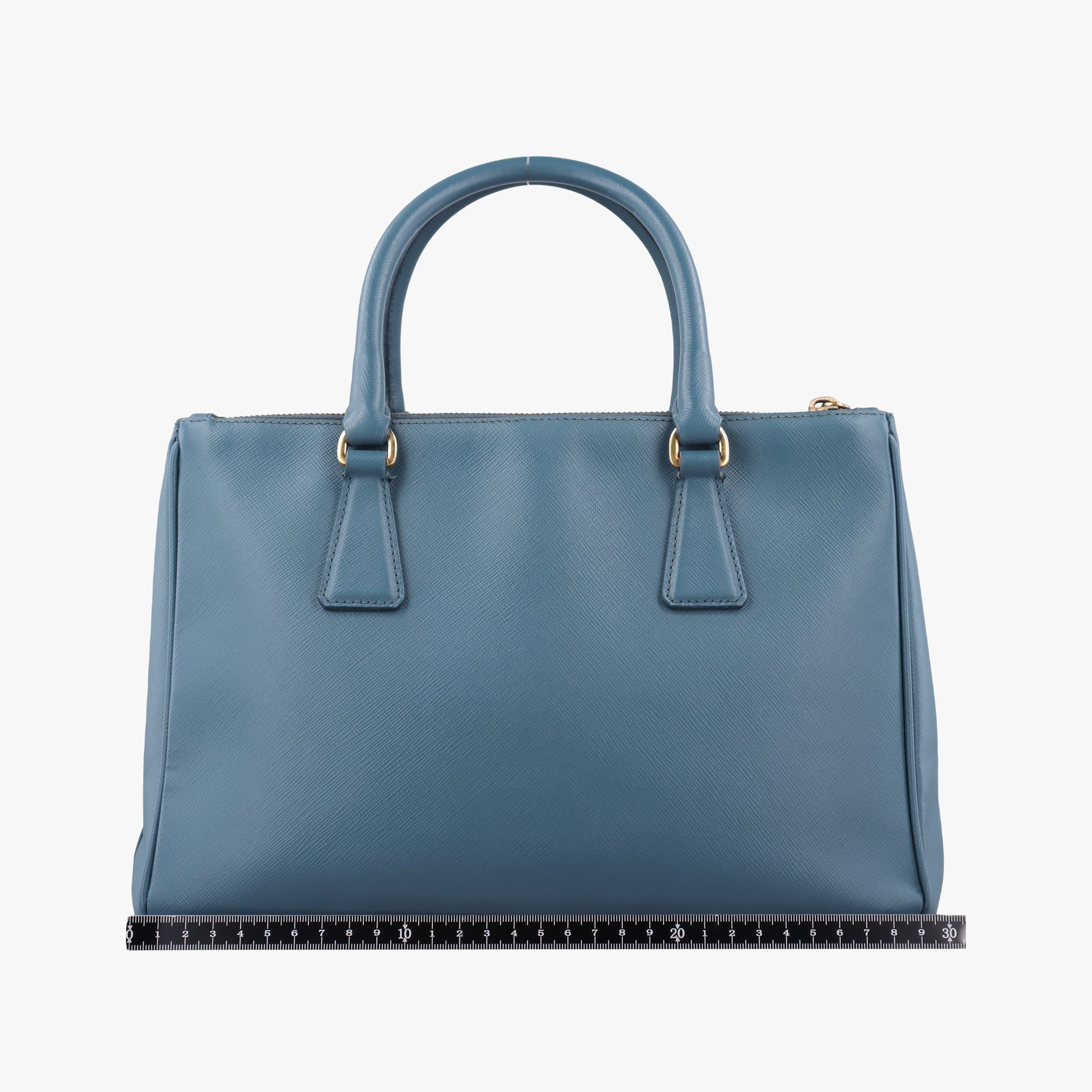 Pre-owned Prada Galleria Blue SAFFIANO Leather BN1786 handbag | stylenewstar