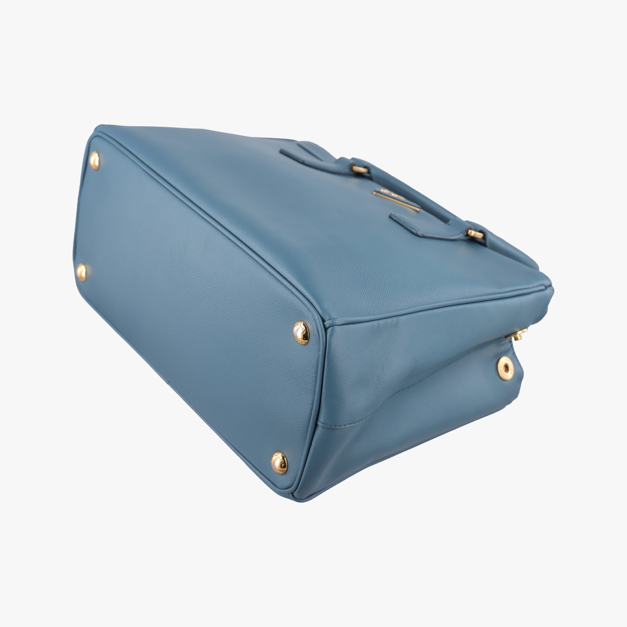 Pre-owned Prada Galleria Blue SAFFIANO Leather BN1786 handbag | stylenewstar