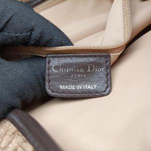 Pre-owned Christian Dior Street Chic Messenger Brown ×Beige Jacquard Canvas×Leather  shoulderbag | stylenewstar