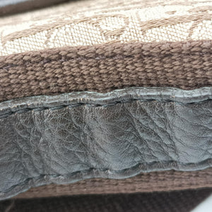 Pre-owned Christian Dior Street Chic Messenger Brown ×Beige Jacquard Canvas×Leather  shoulderbag | stylenewstar