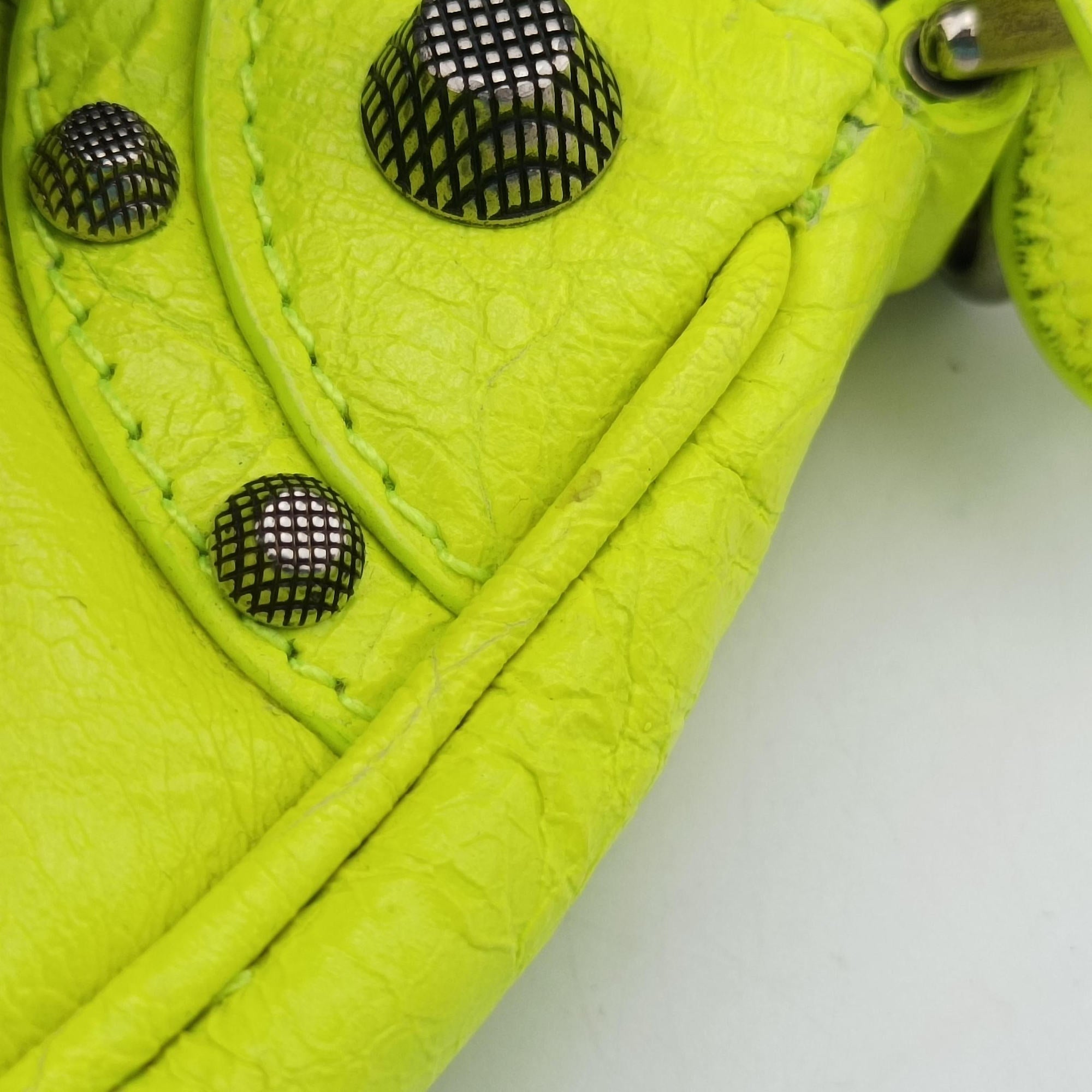 Vintage Balenciaga Le Cagole Yellow lambskin  shoulderbag | stylenewstar