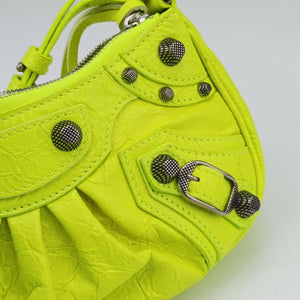 Vintage Balenciaga Le Cagole Yellow lambskin  shoulderbag | stylenewstar