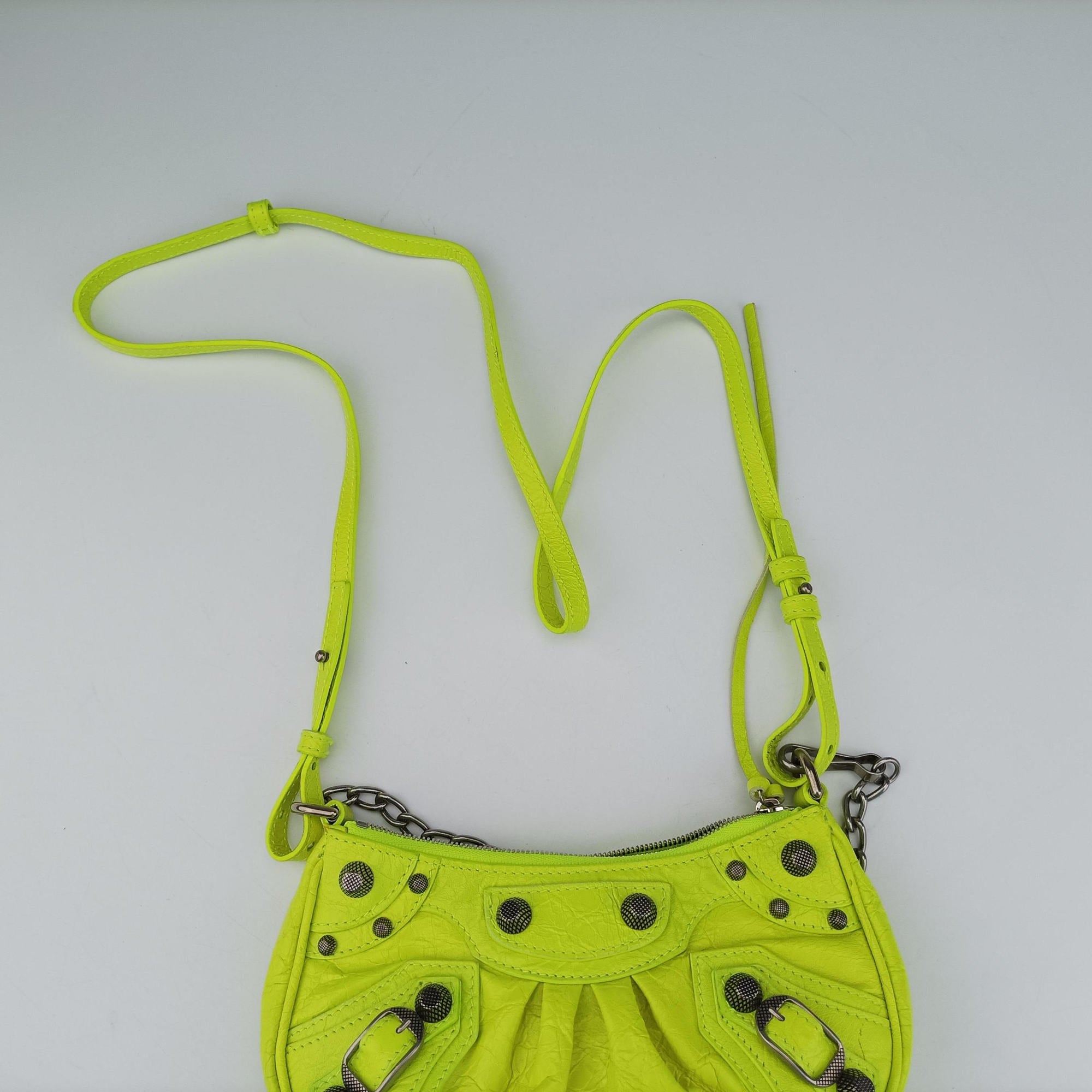Vintage Balenciaga Le Cagole Yellow lambskin  shoulderbag | stylenewstar