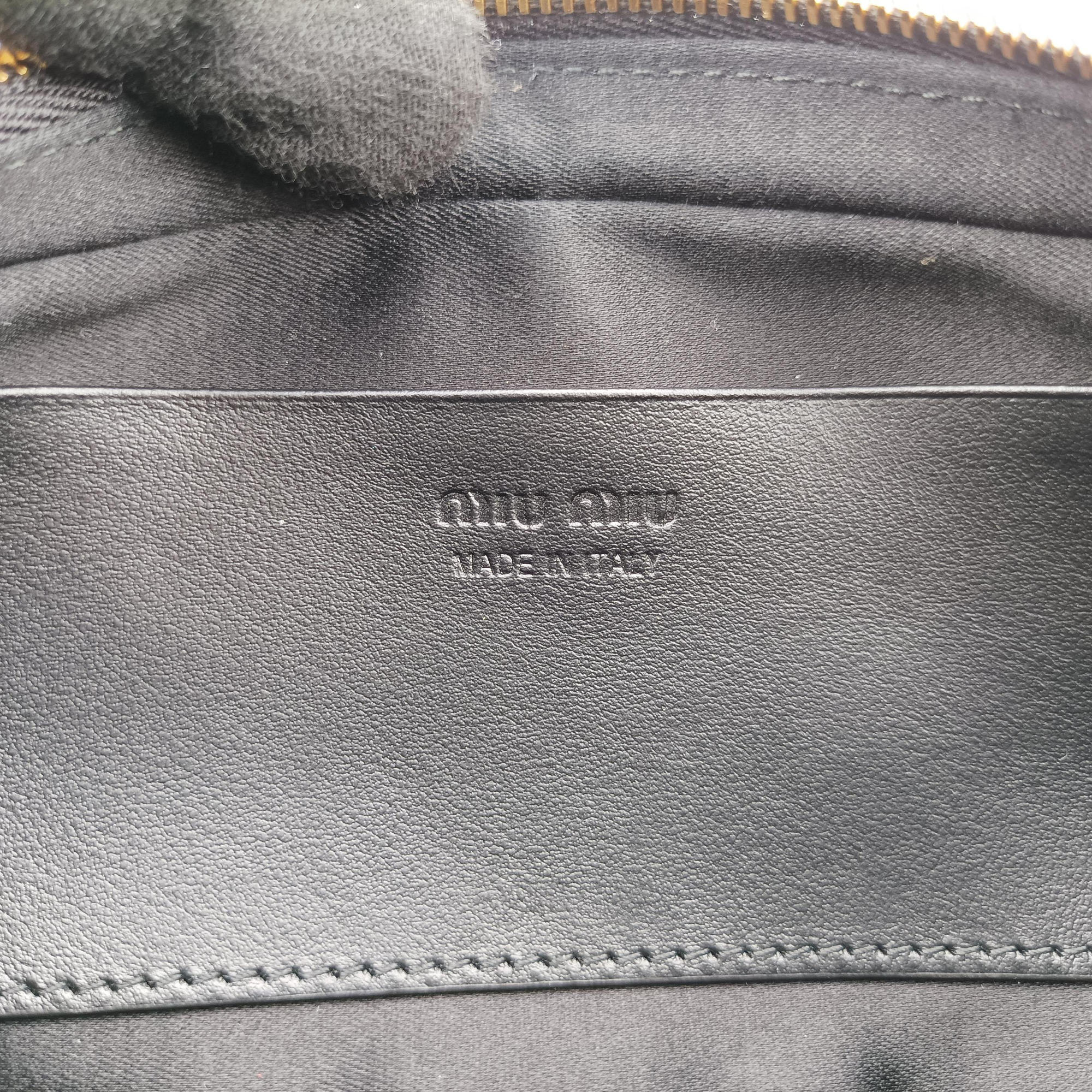 Vintage Miu Miu Logo belt Black leather  bum bag/waist bag | stylenewstar