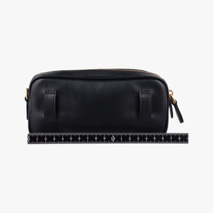 Vintage Miu Miu Logo belt Black leather  bum bag/waist bag | stylenewstar