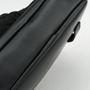 Vintage Miu Miu Logo belt Black leather  bum bag/waist bag | stylenewstar