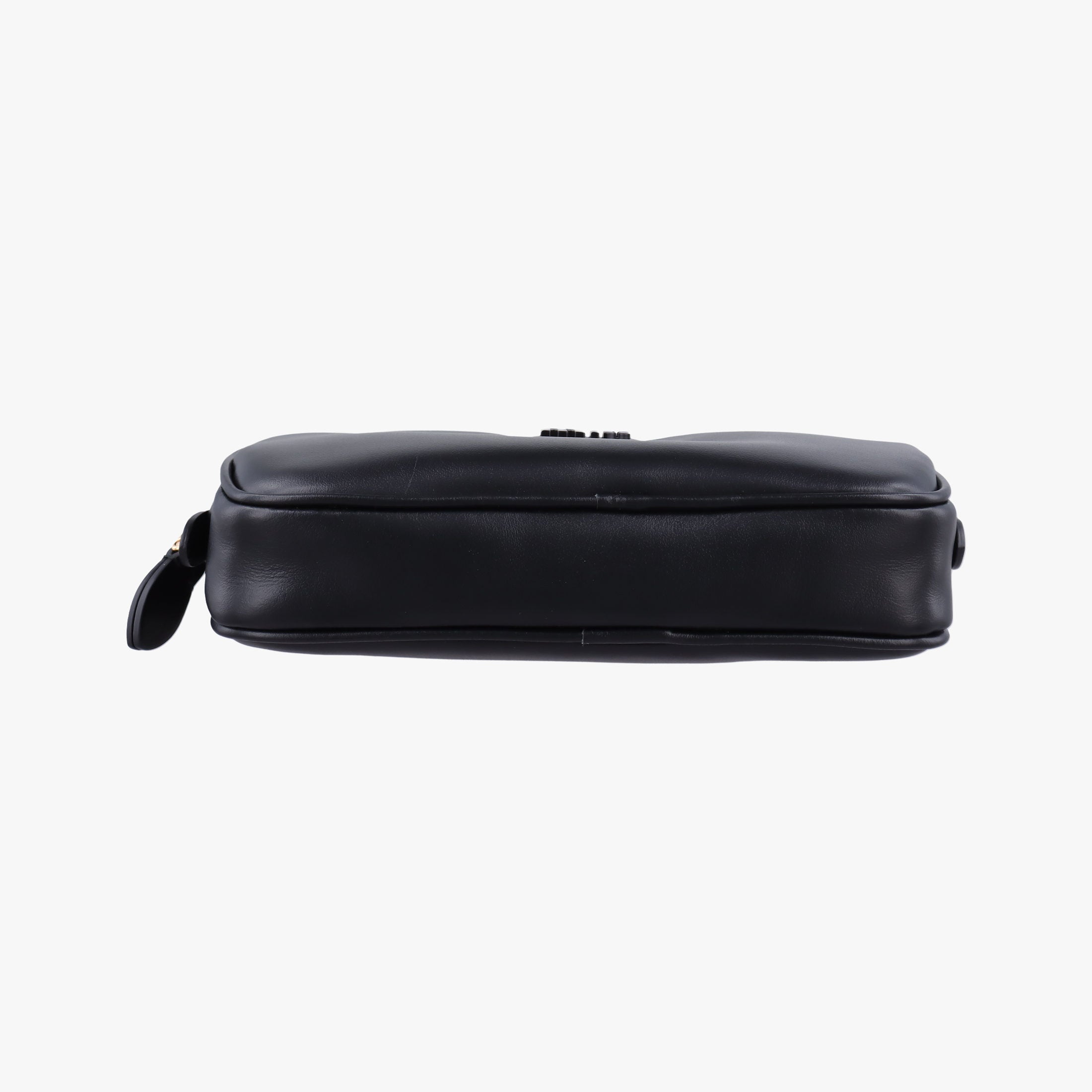 Vintage Miu Miu Logo belt Black leather  bum bag/waist bag | stylenewstar
