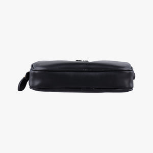 Vintage Miu Miu Logo belt Black leather  bum bag/waist bag | stylenewstar