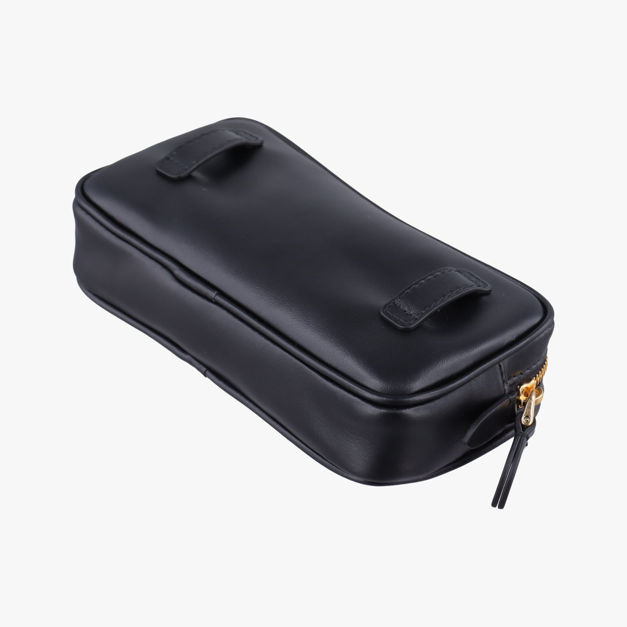Vintage Miu Miu Logo belt Black leather  bum bag/waist bag | stylenewstar