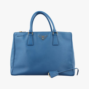 Pre-owned Prada Galleria Blue SAFFIANO Leather BN1786 handbag | stylenewstar