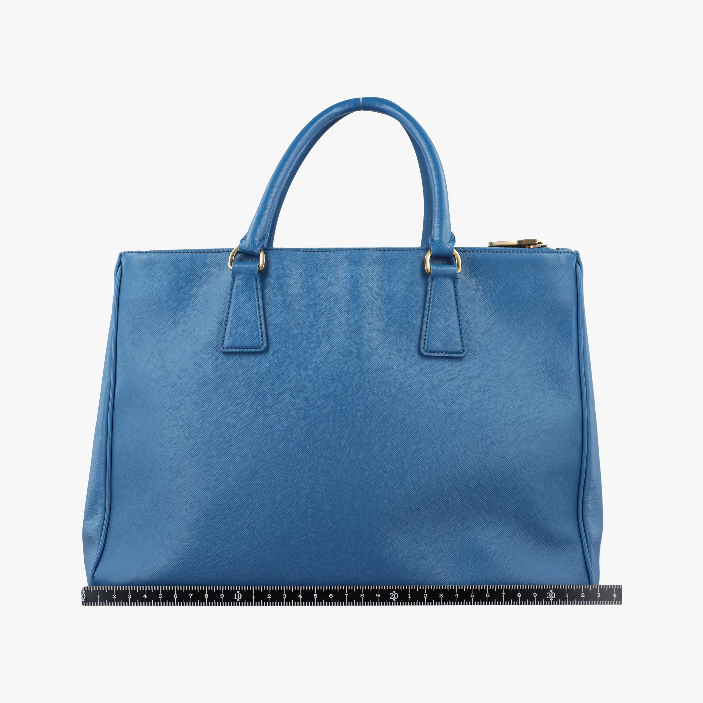 Pre-owned Prada Galleria Blue SAFFIANO Leather BN1786 handbag | stylenewstar