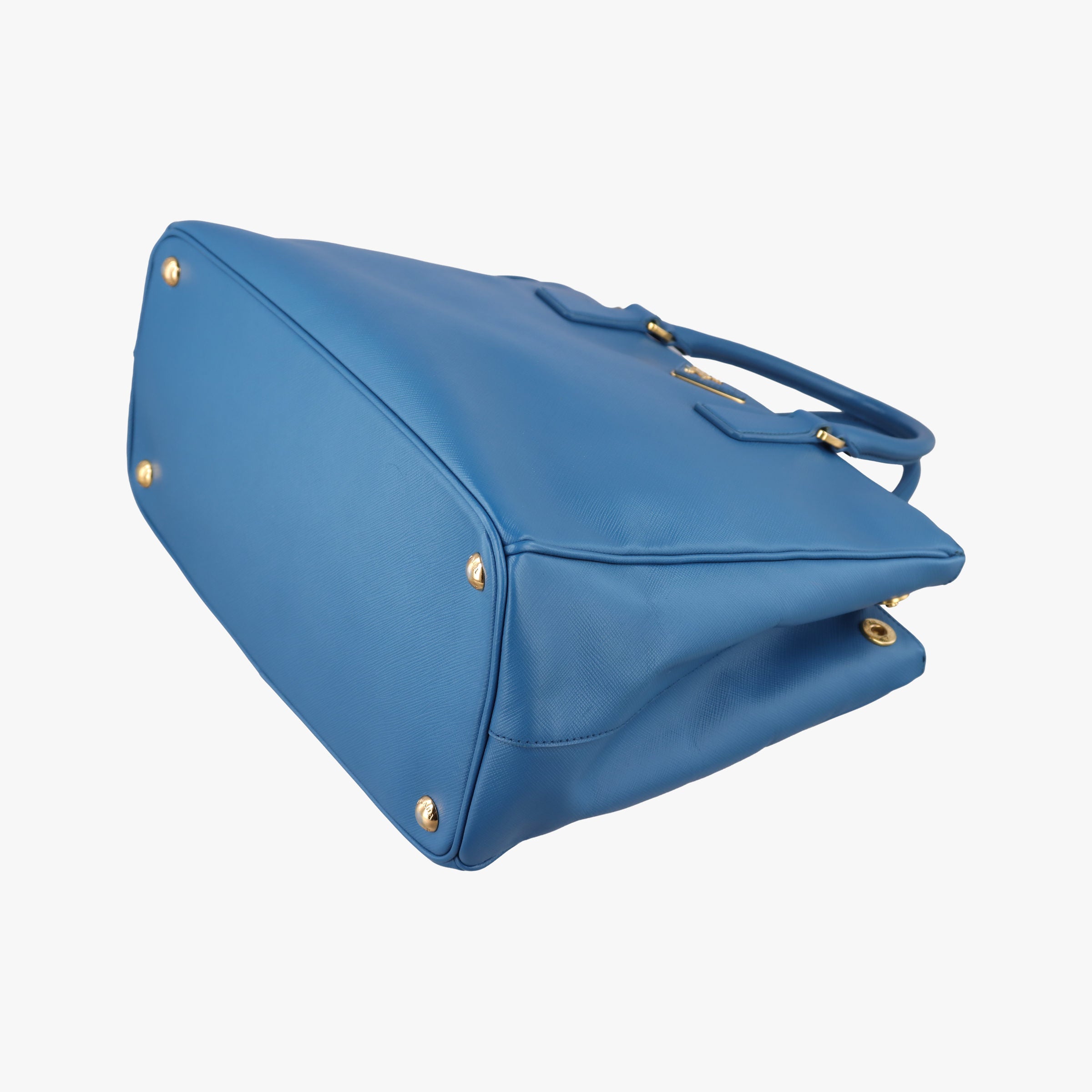 Pre-owned Prada Galleria Blue SAFFIANO Leather BN1786 handbag | stylenewstar