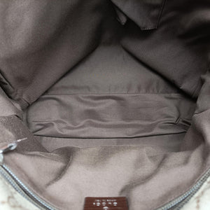 Pre-owned Gucci GG Supreme DiaperBag Brown PVC coated canvas 189748 shoulderbag | stylenewstar