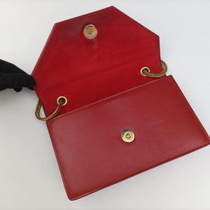 Pre-owned Yves Saint Laurent Small Betty Flap Red caviar skin 314516 shoulderbag | stylenewstar