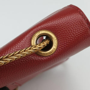 Pre-owned Yves Saint Laurent Small Betty Flap Red caviar skin 314516 shoulderbag | stylenewstar