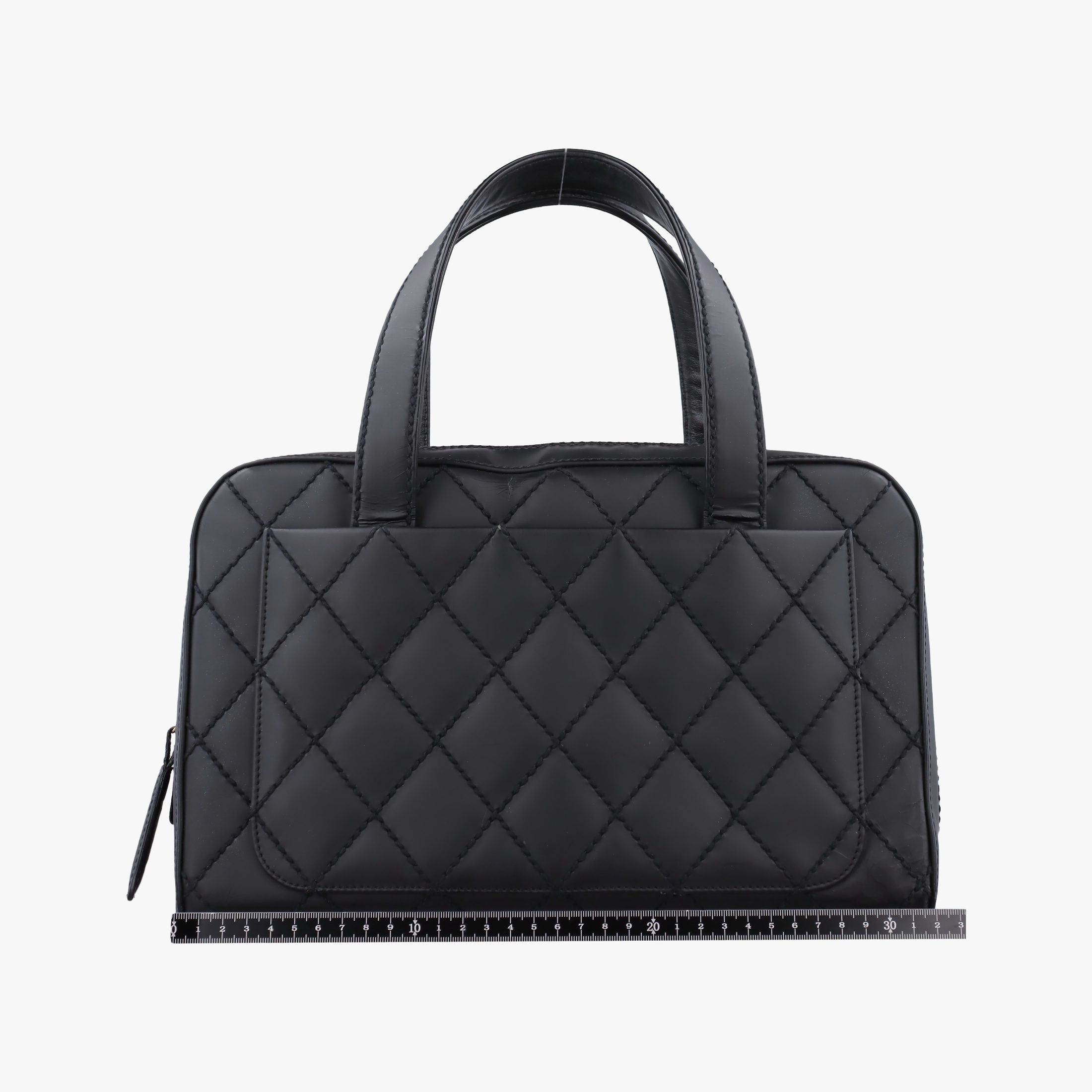 Pre-owned Chanel Wild Stitch Black Leather A14693 handbag | stylenewstar