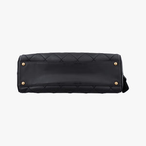 Pre-owned Chanel Wild Stitch Black Leather A14693 handbag | stylenewstar