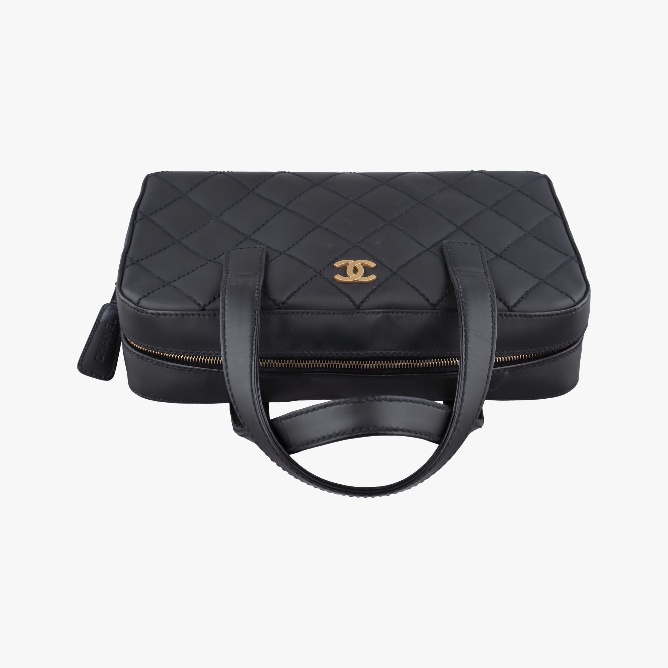 Pre-owned Chanel Wild Stitch Black Leather A14693 handbag | stylenewstar