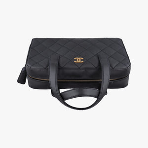 Pre-owned Chanel Wild Stitch Black Leather A14693 handbag | stylenewstar