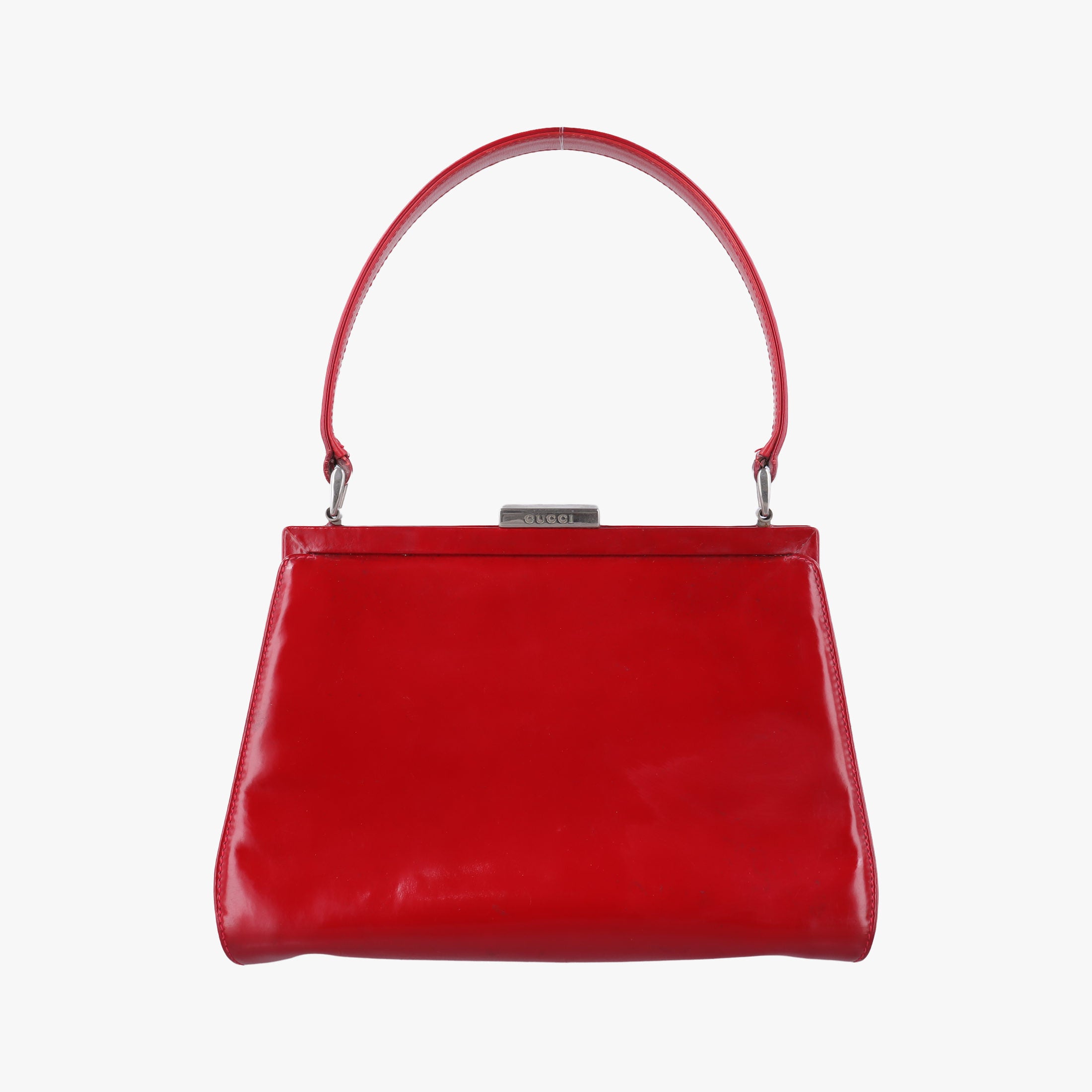 Pre-owned Gucci Vintage Red Patent Leather 000 78 handbag | stylenewstar