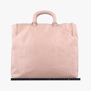 Secondhand Prada Triangle Logo tote Pink Leather  shoulderbag | stylenewstar