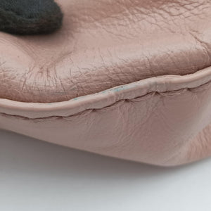 Secondhand Prada Triangle Logo tote Pink Leather  shoulderbag | stylenewstar